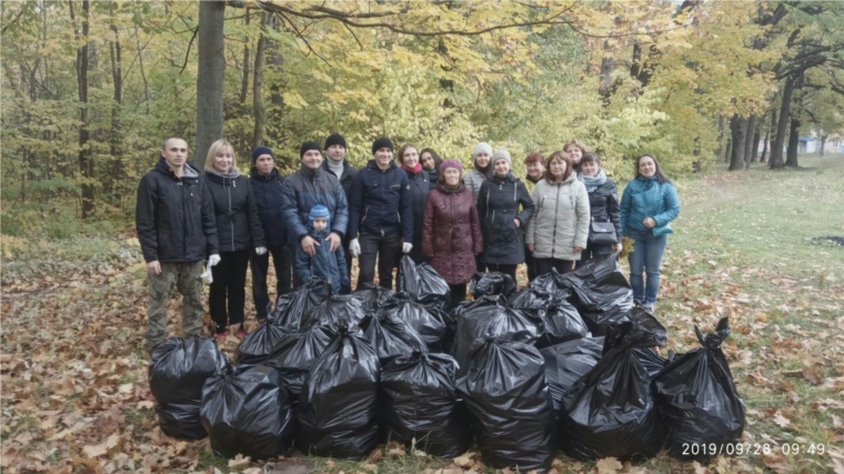 Осенние экологические мероприятия в городе Чебоксары продолжаются